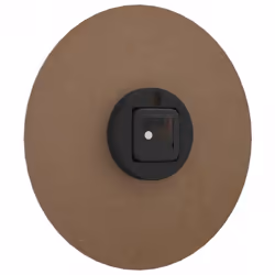 vidaXL Wall Clock Quartz Round Wall Clock Yellow and Black Engineered Wood - Additional view 4