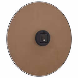 vidaXL Wall Clock Quartz Round Wall Clock Yellow and Black Engineered Wood - Additional view 4