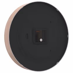 vidaXL Wall Clock Quartz Round Wall Clock Gold and White Polystyrene and Glass - Additional view 4