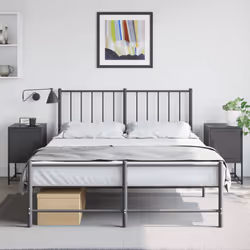 VidaXL 846447 nightstand/bedside table Black