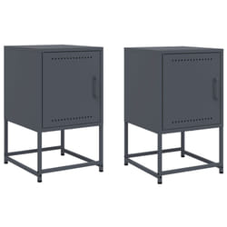 VidaXL 846451 nightstand/bedside table Anthracite