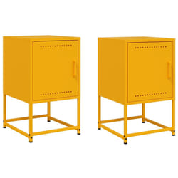 VidaXL 846453 nightstand/bedside table Yellow