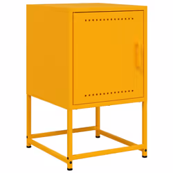 VidaXL 846453 nightstand/bedside table Yellow - Additional view 6