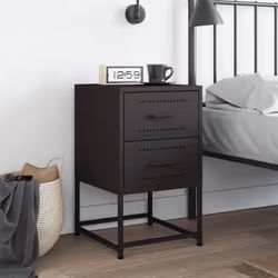 VidaXL 846458 nightstand/bedside table Black