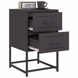 VidaXL 846458 nightstand/bedside table Black - Additional view 4