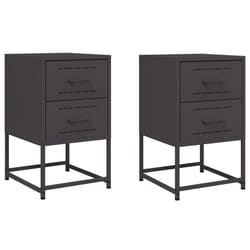 VidaXL 846459 nightstand/bedside table Black