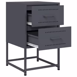 VidaXL 846462 nightstand/bedside table Anthracite - Additional view 8