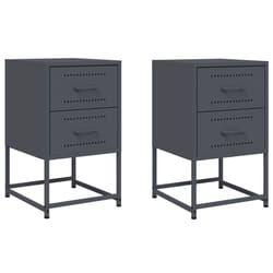 VidaXL 846463 nightstand/bedside table Anthracite