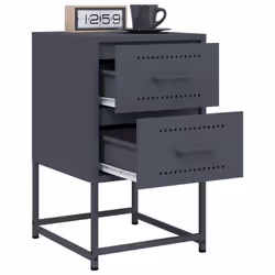 VidaXL 846463 nightstand/bedside table Anthracite - Additional view 4
