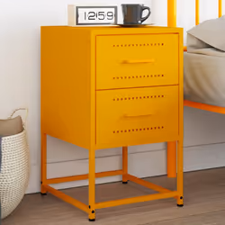 VidaXL 846464 nightstand/bedside table Yellow