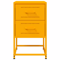 VidaXL 846464 nightstand/bedside table Yellow - Additional view 6
