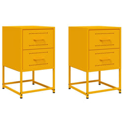 VidaXL 846465 nightstand/bedside table Yellow