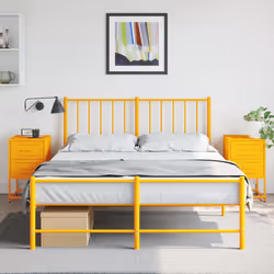 VidaXL 846465 nightstand/bedside table Yellow