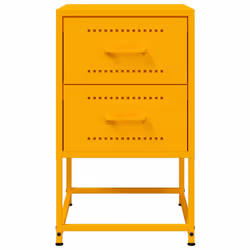 VidaXL 846465 nightstand/bedside table Yellow - Additional view 6