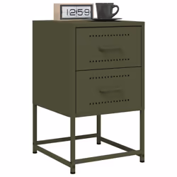 VidaXL 846467 nightstand/bedside table Olive - Additional view 4