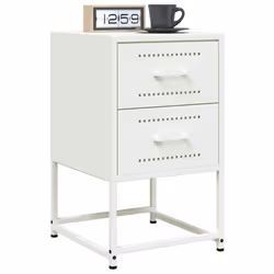 VidaXL 846468 nightstand/bedside table White - Additional view 4