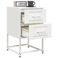 VidaXL 846468 nightstand/bedside table White - Additional view 5