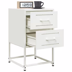 VidaXL 846469 nightstand/bedside table White - Additional view 5
