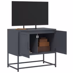 vidaXL TV Cabinet TV Stand Media TV Unit Entertainment Centre Anthracite Steel - Additional view 4