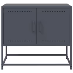 vidaXL TV Cabinet TV Stand Media TV Unit Entertainment Centre Anthracite Steel - Additional view 5