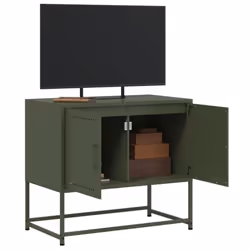 vidaXL TV Cabinet TV Stand TV Unit Entertainment Centre Olive Green Steel - Additional view 4