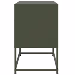 vidaXL TV Cabinet TV Stand TV Unit Entertainment Centre Olive Green Steel - Additional view 6