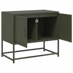 vidaXL TV Cabinet TV Stand TV Unit Entertainment Centre Olive Green Steel - Additional view 8