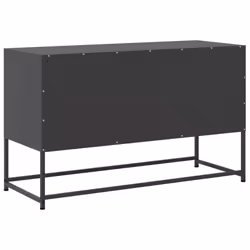 vidaXL TV Cabinet TV Stand Media Unit TV Unit Entertainment Centre Black Steel - Additional view 7
