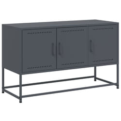 vidaXL TV Cabinet TV Stand Media TV Unit Entertainment Centre Anthracite Steel