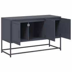 vidaXL TV Cabinet TV Stand Media TV Unit Entertainment Centre Anthracite Steel - Additional view 8