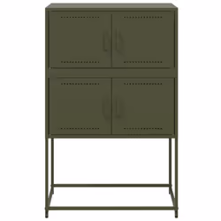 vidaXL Sideboard Storage Cupboard Side Cabinet Highboard Olive Green Steel - Additional view 5
