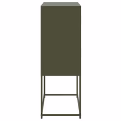vidaXL Sideboard Storage Cupboard Side Cabinet Highboard Olive Green Steel - Additional view 6