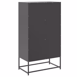 vidaXL Sideboard Storage Organiser Cupboard Side Cabinet Highboard Black Steel - Additional view 7