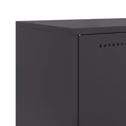 vidaXL Sideboard Storage Organiser Cupboard Side Cabinet Highboard Black Steel - Additional view 9