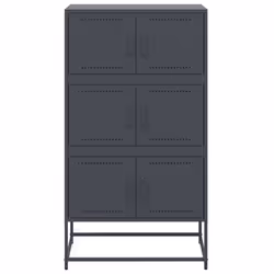 vidaXL Sideboard Storage Cupboard Side Cabinet Highboard Anthracite Steel - Additional view 5