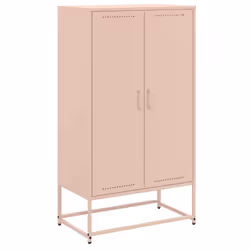 vidaXL Highboard Sideboard Side Cabinet Home Storage Organiser Cupboard Steel - pink