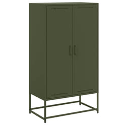 vidaXL Highboard Sideboard Side Cabinet Home Storage Organiser Cupboard Steel - green