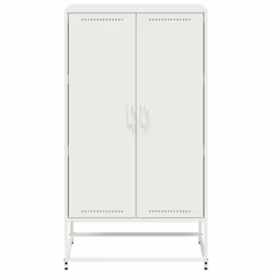 vidaXL Highboard Sideboard Side Cabinet Storage Organiser Cupboard White Steel - pink - Additional view 5