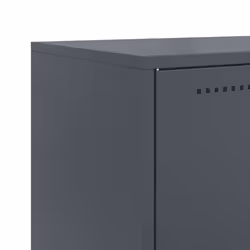 vidaXL TV Cabinet TV Stand Media TV Unit Entertainment Centre Black Steel - black - Additional view 9