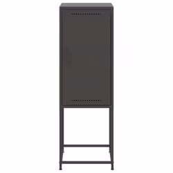 vidaXL Highboard Sideboard Side Cabinet Storage Organiser Cupboard Black Steel - black - Additional view 5