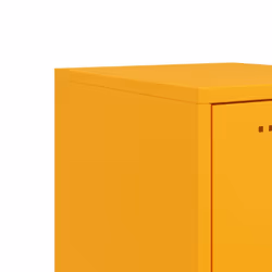 vidaXL Highboard Sideboard Side Cabinet Storage Organiser Cupboard Black Steel - yellow - Additional view 10