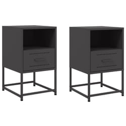 VidaXL 846555 nightstand/bedside table Black