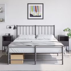 VidaXL 846555 nightstand/bedside table Black