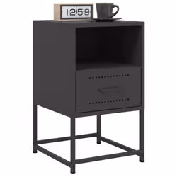 VidaXL 846555 nightstand/bedside table Black
