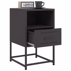 VidaXL 846555 nightstand/bedside table Black - Additional view 4