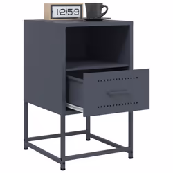 VidaXL 846558 nightstand/bedside table Anthracite - Additional view 4