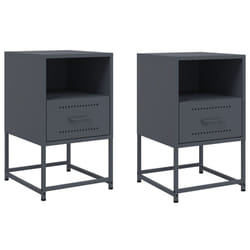 VidaXL 846559 nightstand/bedside table Anthracite