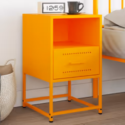 VidaXL 846560 nightstand/bedside table Yellow - Additional view 2