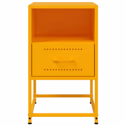 VidaXL 846560 nightstand/bedside table Yellow - Additional view 6