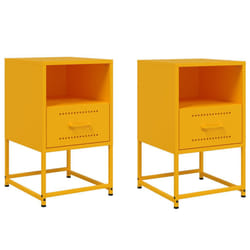 VidaXL 846561 nightstand/bedside table Yellow